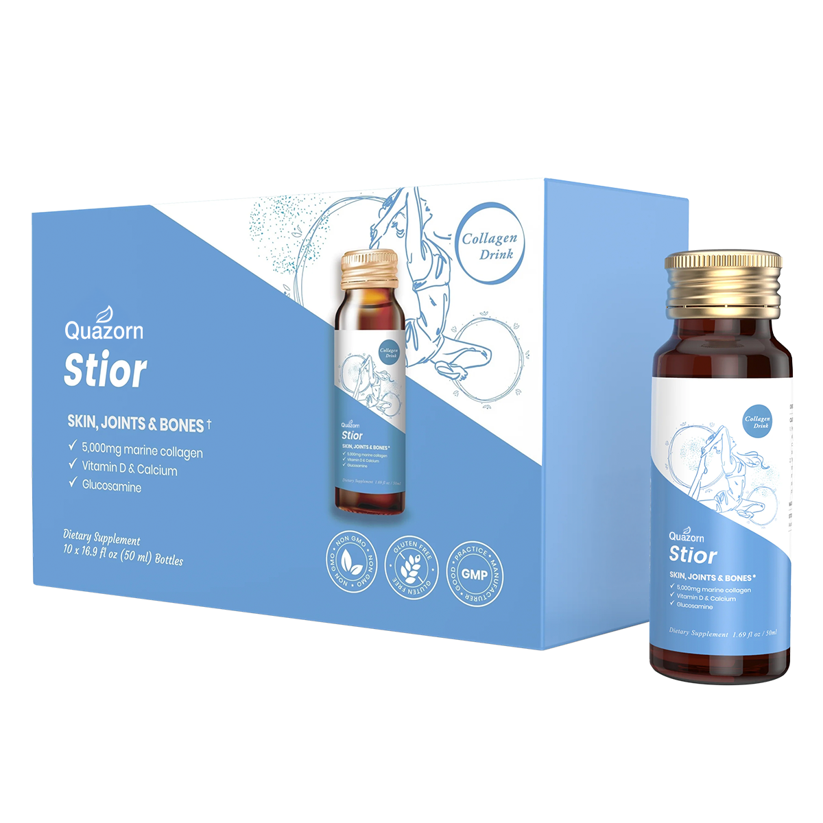 Heivy Stior Liquid Collagen Drink for Joint & Bone Strength